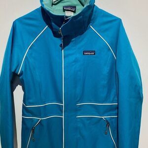 Patagonia Snowbelle Women's Blue Full Zip Long Sleeve Hard Shell Jacket Size XS